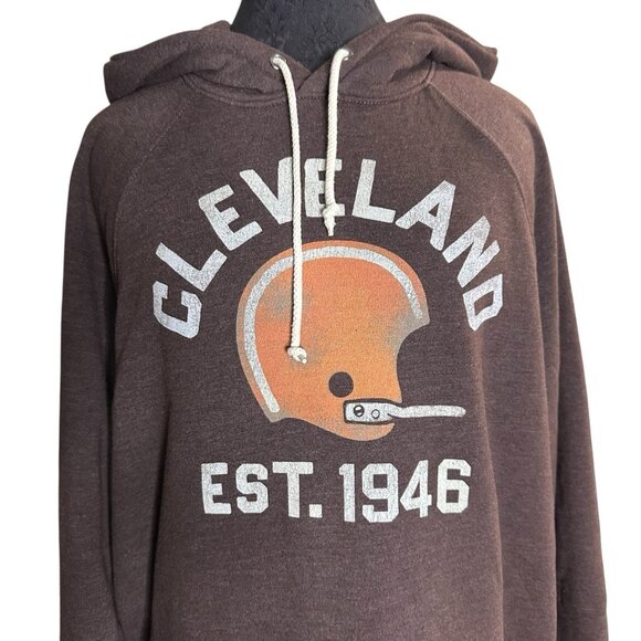 Cleveland Browns Hoodie Men’s L Brown NFL Football Helmet EST 1946 Homage - Picture 3 of 7